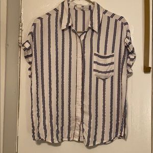 Copper Key- stripe button down shirt.